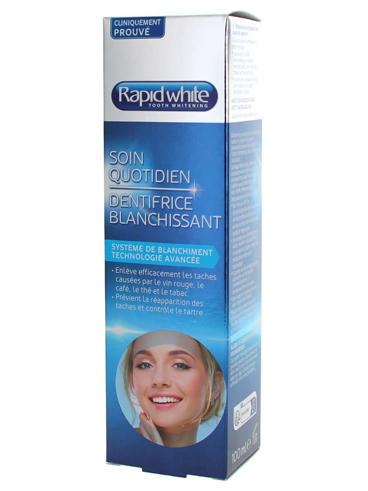 Rapid White Dentifrice Blanchissant Soin Quotidien 100 ml