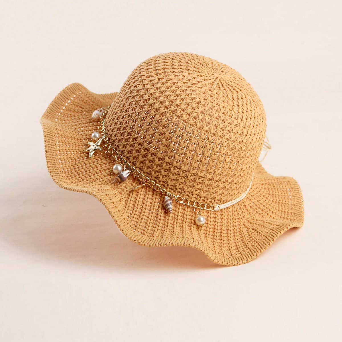 1 Pièce Chapeau De Soleil Respirant Pour Bébé Unisexe Avec Bordure Volantée, Convient Pour L'âge De 1 À 3 Ans, Printemps/été/automne