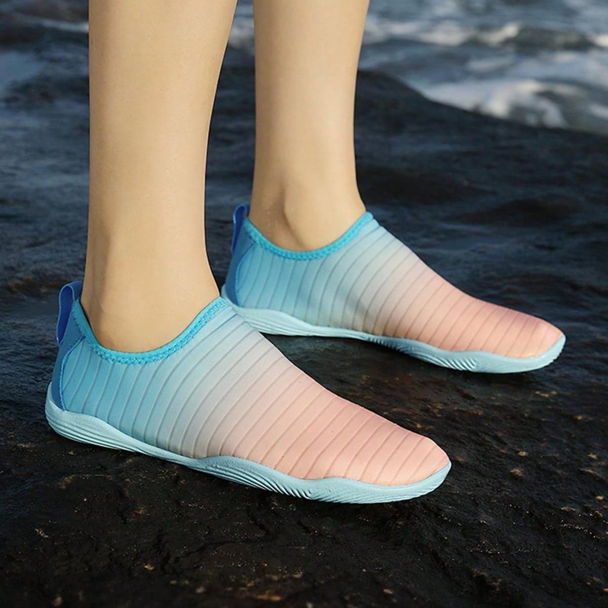 Nouvelles chaussures de canyoning en plein air chaussures d"eau à séchage rapide chaussures de plage respirantes à semelle souple chaussures de