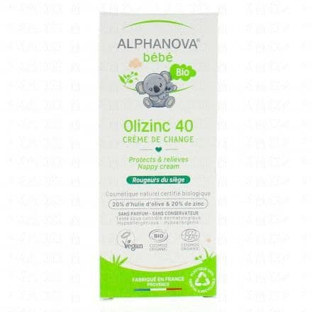 ALPHANOVA Bébé - Olizinc 40 crème de change tube 50gr