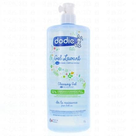 DODIE Hygiène et Soin - Gel lavant 3 en 1 bio flacon pompe 1l